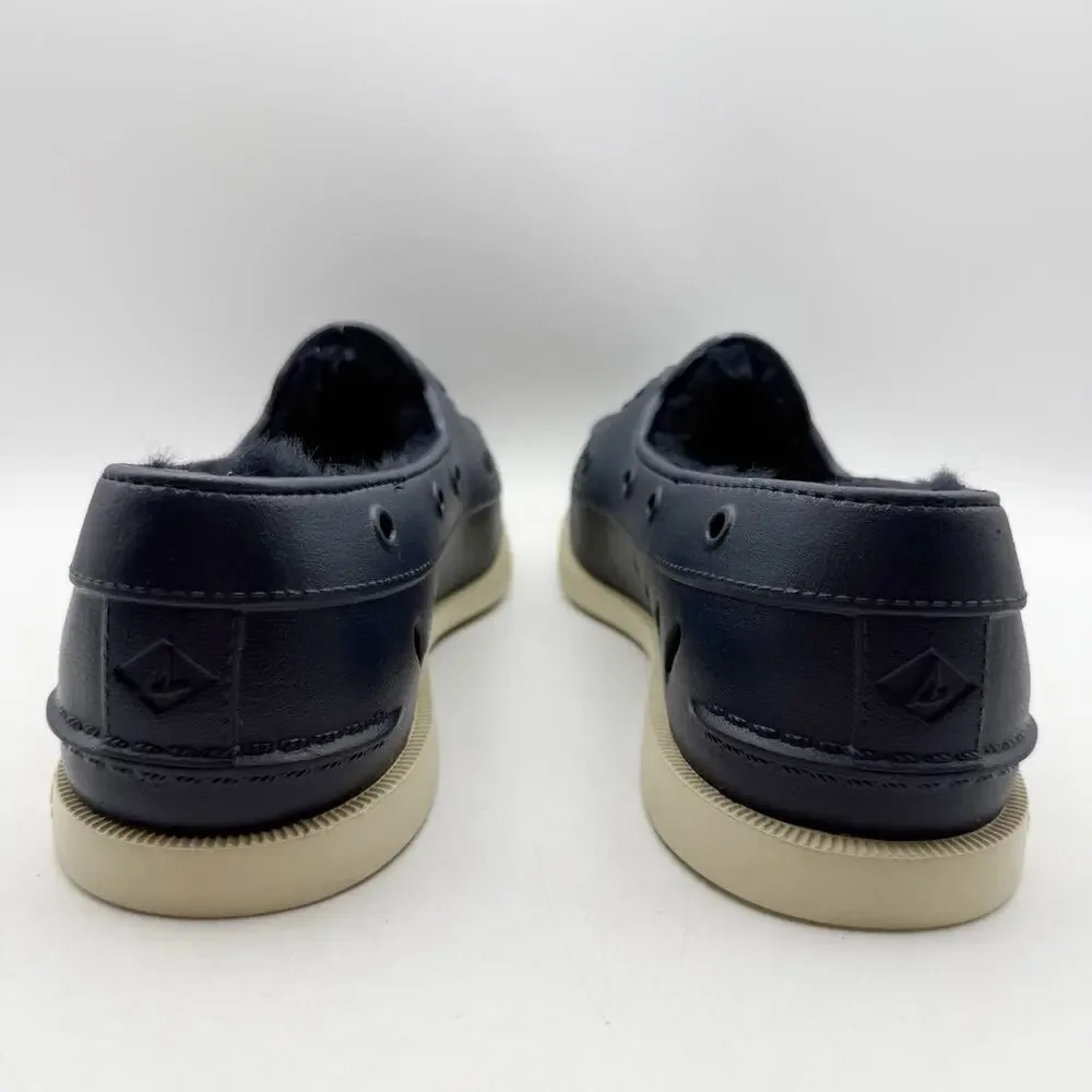 Sperry Mens Original Float Cozy Boat Shoes US 10 EU 43 Navy Blue NWOB